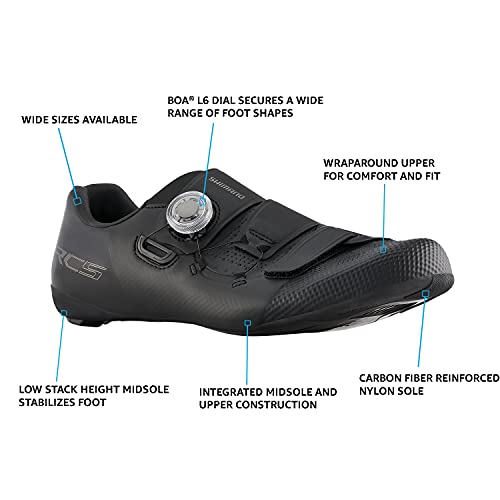 SHIMANO SH-RC502 Lightweight Men's Road Cycling Shoe Packed with Pro Features2