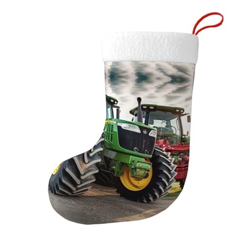 Spare Parts For Agricultural Machinery - Calcetines decorativos de Navidad (diseño de doble cara), bolsa de regalo adecuada para decoración familiar de vacaciones, color negro, talla única más alta