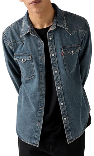 Image of Levi's Men's Solid Slim Fit Denim Shirt