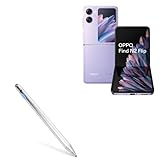 BoxWave Stylus Pen Compatible with Oppo Find N2 - AccuPoint Active Stylus, Electronic Stylus with Ultra Fine Tip - Metallic Silver