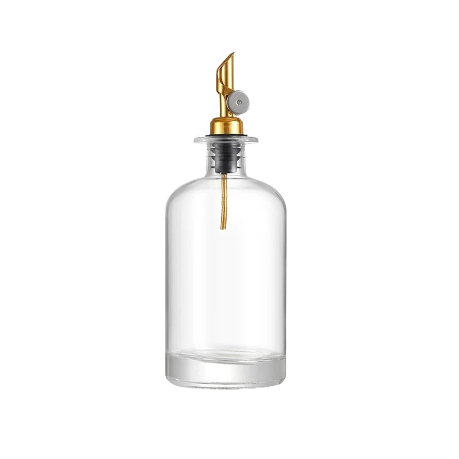 Dispenser per olio d'oliva in vetro per aceto e condimenti | Bottiglia per condimenti in vetro trasparente per olio e aceto(500ml)