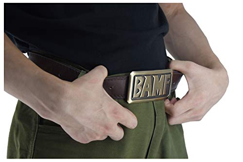 Dazcos Adjustable Brown Cosplay Belt With Bronze Buckle (Brown Style1) #TOP2