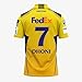 Chennai Super Kings (CSK) Jersey MS Dhoni 7, 2025 IPL Fan T-Shirt (US, Alpha, Large, Regular, Regular, Standard, Yellow)