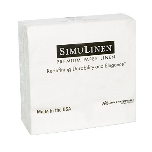 White Premium Cloth-Like Guest Towels (Package of 100) Feels Just Like Linen! (500 Napkins)