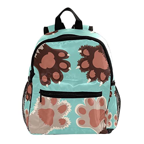 Sac à dos pour enfants imprimé pattes amusantes : cadeau parfait pour la rentrée scolaire