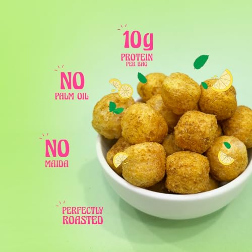 Image of Taali Protein Puffs | Pudina Puff, Roasted Snack, Corn & Jowar, No Palm Oil, No Maida, Rich in Protein, 60g