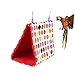 UPKOCH Triangle Parrot Hammock Cozy Hanging Sleeping Bed for Birds Warm and Durable Winter Nest for Parakeets Lovebirds and Canary S