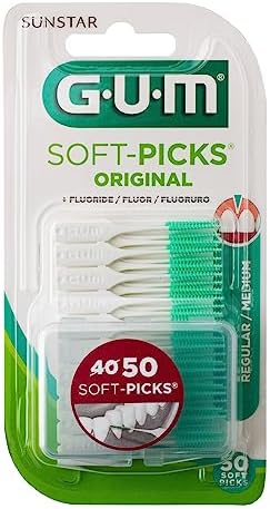 Gum 158155 Soft Picks Original Regular 50 Pieces