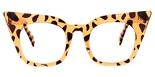 Image of VOOGLAM Cateye Blue Light Glasses for Women Anti Eyestrain Dry Eyes Computer Phone TV Eyewear