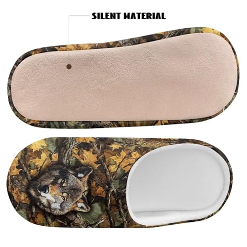 Soft Slippers Indoor Warm Winter House Shoes for Women Men, Comfy Bedroom Shoes Slip On Closed-toe Slippers3