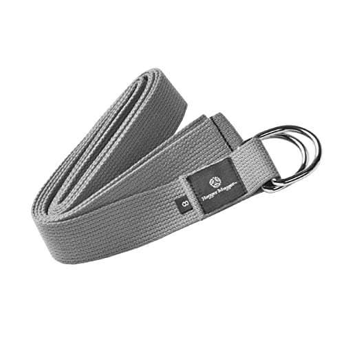 Image of Hugger Mugger D-Ring Cotton Yoga Strap - Super Strong Cotton, Metal D-Ring Buckle, Multiple Lengths Available