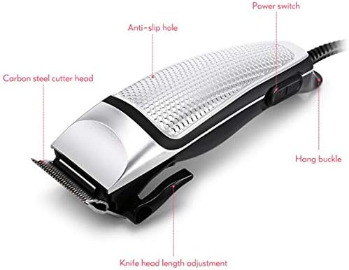 Professional Hair Trimmer Electric Clipper Men Shaving Machine Household Low Noise Haircut with 4 Limit Combs