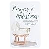 Prayer & Milestone Cards for Baby’s First Year, Monthly Baby Milestone Cards, Unique First Time Mom Gift, Religious Baby Shower Gifts, Gender Neutral Baby Keepsake (Classic Neutral)