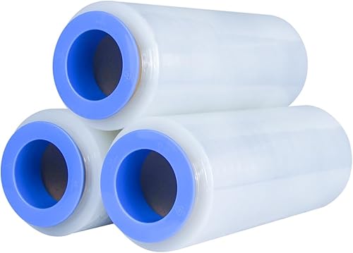 Miniatura 8 de Mini película elástica de mano de fuerza industrial 9 a 1000 pies calibre 80 20 micras transparente para palés de plástico comercial