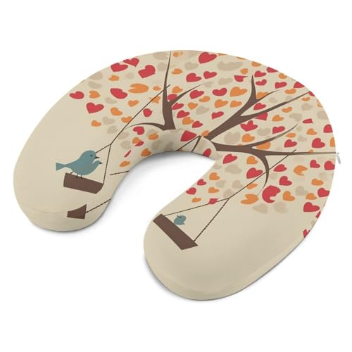 Almohada algodón viscoelástico U forma tamaño único miniatura 6