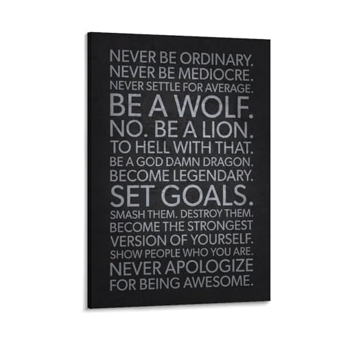 Never Be Ordinary – Inspirational Quote Canvas Wall Art Quotes