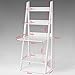 Haotian Modern Ladder Bookcase Made of Wood, Book Shelf,Stand Shelf, Wall Shelf (FRG115-W)