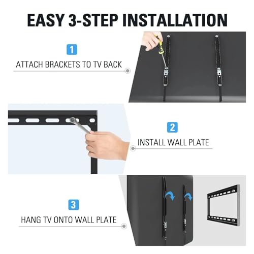 Support TV mural inclinable pour écran LED et Plasma afin d'éviter les reflets - 4