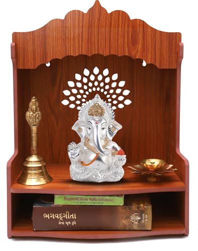 Figura Decorativa Ganesha Plata 3.7 pulgadas miniatura 2
