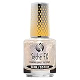 Seche FX Diamond Effect Dry Fast Top Coat – Gold Glitter Finish, Instant Gel Effect Top Coat, Long Lasting Glossy Nail Polish – 0.5 oz