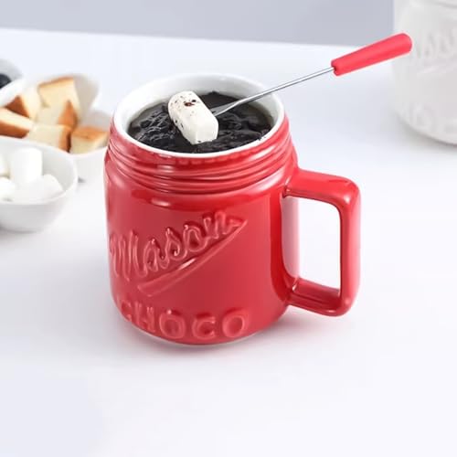Taza de fondue de chocolate Generisch de cerámica para postres 4