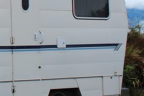 X-Haibei Rv Trailer Electric Power Cord Cable Hatch White Camper Hose Storage Door Compartment Lock With 2 Keys #TOP6