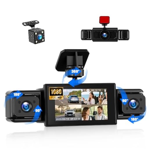 4-Channel 1080P Car Dash Camera