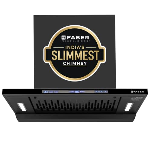 Image of Faber SLIMX 60cm 1500m /hr BLDC Autoclean Filterless T-Shape Chimney||Built In Oil Collector|Touch & Gesture Control|12Yr Motor,2Yr Comprehensive Warranty by Faber |HOOD SLIMX HC SC FL BK BLDC IN 60-T