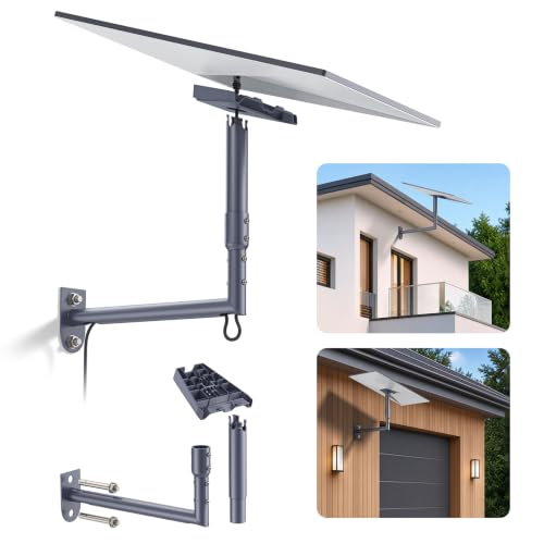 WXPSKY Starlink Mount 360 Adjustable Starlink Wall Mount Aluminum Alloy Starlink Gen 3 Wall Mount with Starlinks Gen 3 Pipe Adapter for Standard 4/4 X/Gen3/Enterprise Starlink