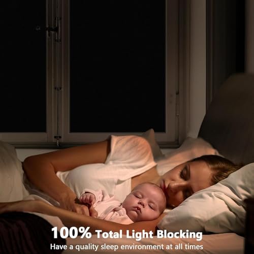 Antrect Sichtschutzfolie Fenster Folie Blickschutz, Fensterfolie Blickdicht Milchglasfolie Fenster Spiegelfolie Fenster Sichtschutz 40x200cm – Bild 6