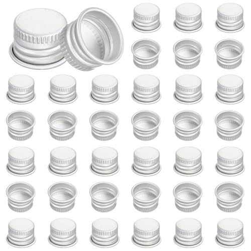 Bocaux Mason sans fuite avec les 54 couvercles à vis en aluminium PATIKIL 15mm