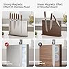 Magnetic Knife Holder, Stainless Steel Magnetic Knife Block for Counter Top, Double Sided Magnet Knife Strip Storage, Powerful Kitchen Knife Holder Stand