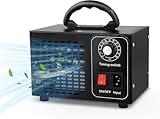 Ozongenerator 60.000 mg/h, Ozon-Luftreiniger für Zuhause,Ozongerät, 60-Minuten-Timer, Ozonisator für Auto, Büro, Garage, Wohnung