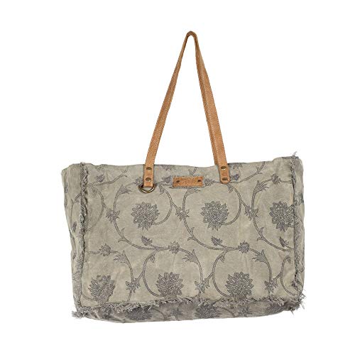 Myra Bag Throng Upcycled Canvas Weekender Bag S-13084