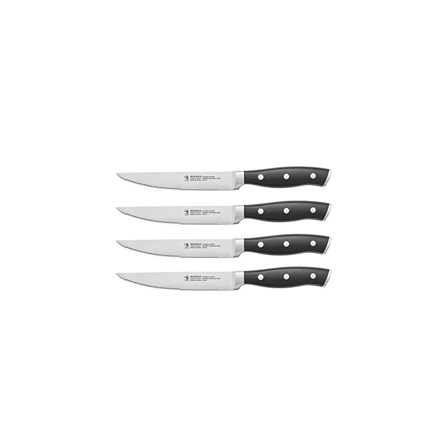 HENCKELS-Forged-Accent-Razor-Sharp-Steak-Knife-Set-of-4-Black-German-Engineered-Knife-Informed-by-over-100-Years-of-Mastery HENCKELS Forged Accent Razor-Sharp Steak Knife Set of 4, Black, German Engineered Knife Informed by over 100 Years of Mastery