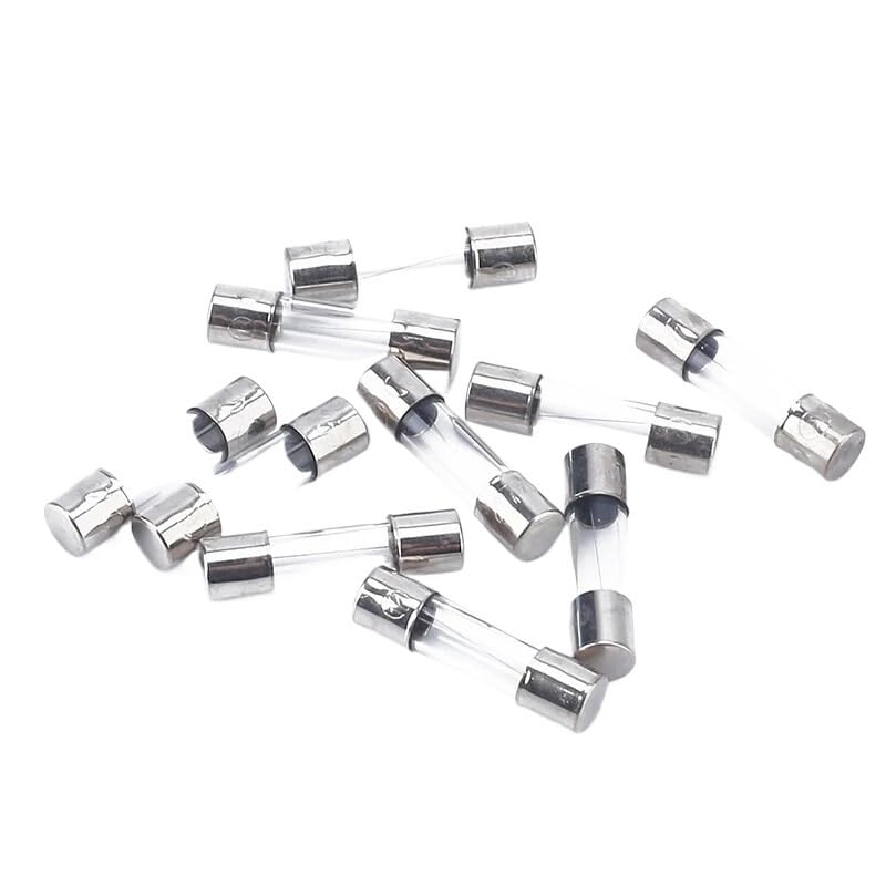 10 piezas fusibles de tubo de vidrio de acción rápida 5x20mm y 6x30mm 250V 5A miniatura 6