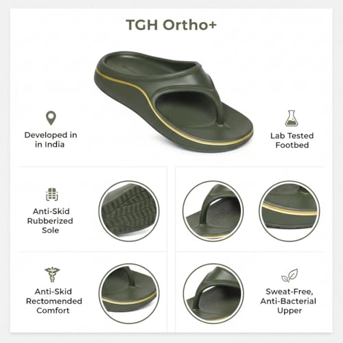 Image of TGH Men's EVA Slipper | Soft & Comfortable | Durable & Anti Skid | for Daily Use | Lightweight & Cushioned for Gents & Boys