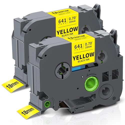 Unismar Brother TZe-B41 �u���b�N�I���C�G���[ 18mm 0.7 ���~�l�[�g���x���e�[�v PTD400AD PTD400VP PT-D600 PTD600VP PT-P700 PT-P900W PT-2730 ���x�����[�J�[�p 3/4