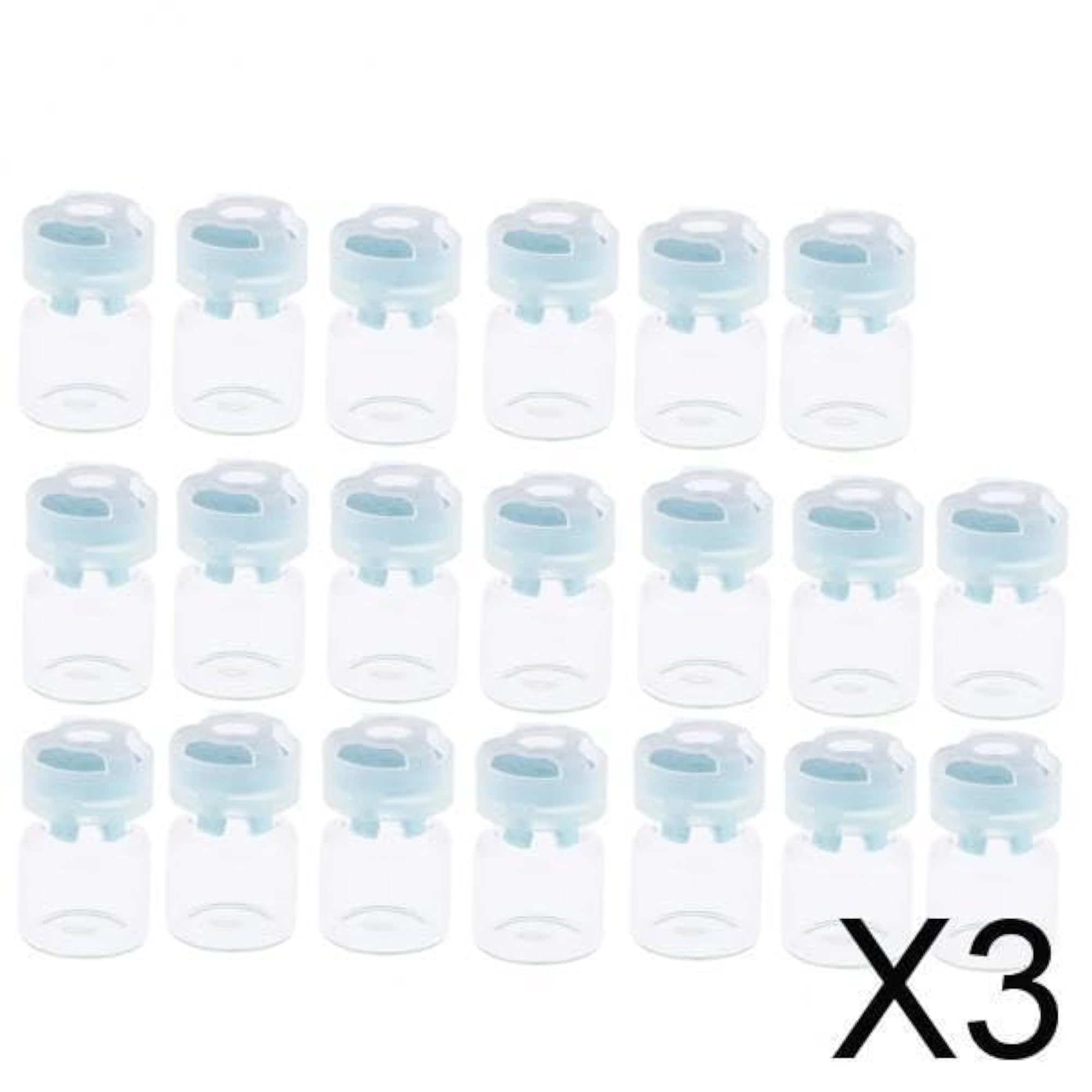 3X20Pcs Empty Sealed Sterile Serum Powder Vials Bottle Containers