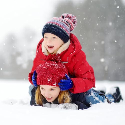 ONESING 24 Pairs Knitted Winter Gloves Children Gloves Bulk Kids Gloves for Boys Girls - Keep Little Hands Warm and Trendy Mixcolor L4