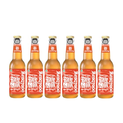 Image of Coolberg Peach Non Alcoholic Beer 330ml Glass Bottle - Pack of 6 (330ml x 6)