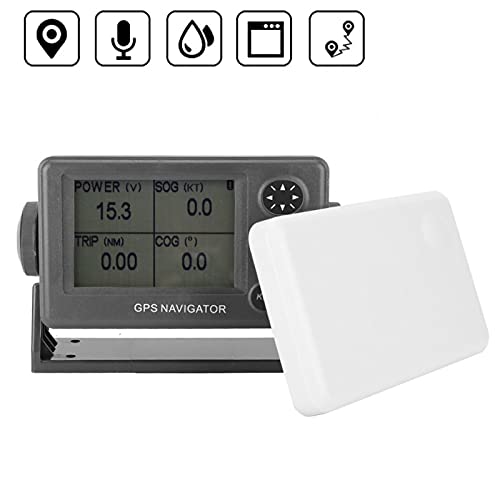 BHDK Carteiras GPS Marinho de 4,5 polegadas, Sistema Navegador GPS Marinho Impermeável Receptor SBAS
