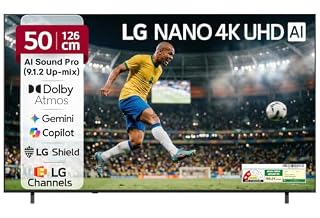 LG 126 cms (50 inches) U8 AI Series 4K Ultra HD (3840 x 2160) Smart webOS LED TV 50NU870BPLA 2026