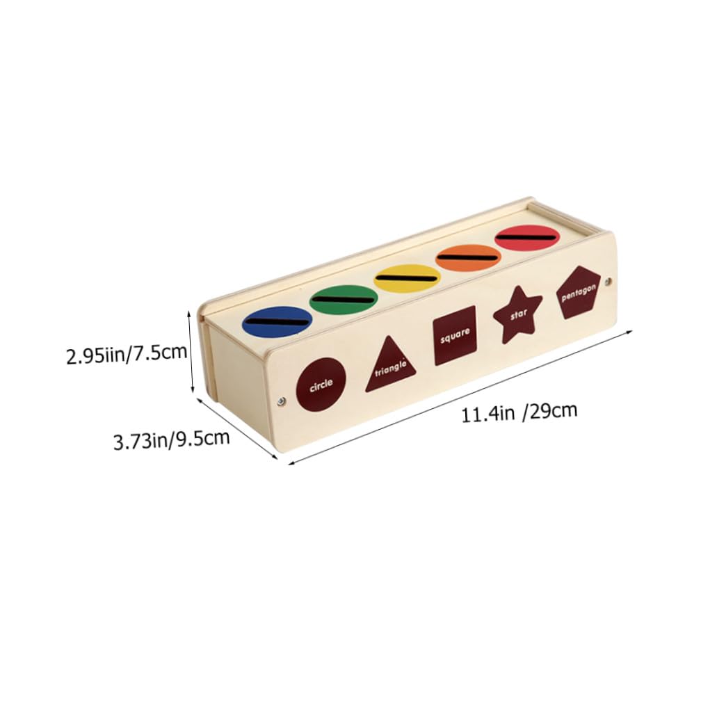 GARVALON Jouet Sensoriel en Bois Montessori Trieur de Formes pour Garçon et Filles Solide Jeu Éducatif de Motricité Fine 1 Set pour Apprentissage et Développement Bébé