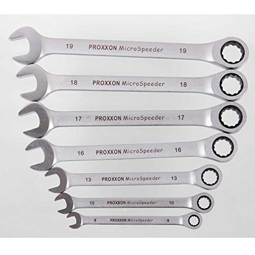 Proxxon juego 7 llaves combinadas carraca en acier chrome vanadium - 4