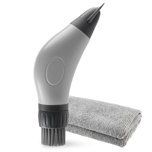 Mitclear Brosse à Chaussures d’Extérieur avec Grattoir, Gratte-Bottes, Kit de Nettoyage pour Chaussures avec Poils et Grattoir, pour Bottes de Football, Randonnée, Course, Golf