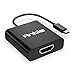 USB C to HDMI, Anble USB 3.1 Type C (USB-C & Thunderbolt 3 Compatible) to HDMI Female 4K Converter (DP Alt Mode) Adapter for The New MacBook 2017/Chromebook Pixel/Yoga 900/Lumia 950/950XL, Black