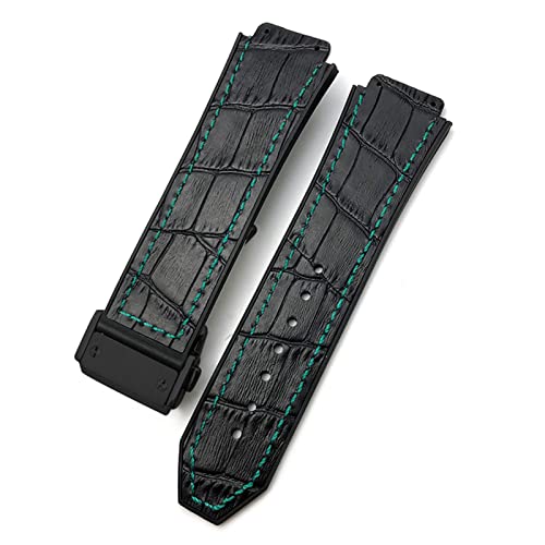Bracelet de montre en caoutchouc et vachette 20mm pour les modèles de style sport Hublot