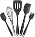 StarPack Basics Silicone Kitchen Utensils Set (5 Piece) - High Heat Resistant to 480°F, Hygienic One Piece Design Large and Small Spatulas, Whisk & Basting Brush (Gray Black) StarPack Basics Silicone Kitchen Utensils Set (5 Piece) - High Heat Resistant to 480°F, Hygienic One Piece Design Large and Small Spatulas, Whisk & Basting Brush (Gray Black)