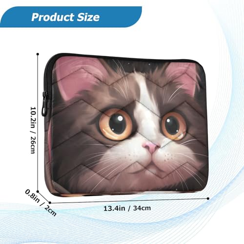 Funda para portátil Big Eyes Cat 13-14 pulgadas miniatura 3